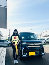 Ｉ様　スペーシアカスタムご納車おめでとうございます！